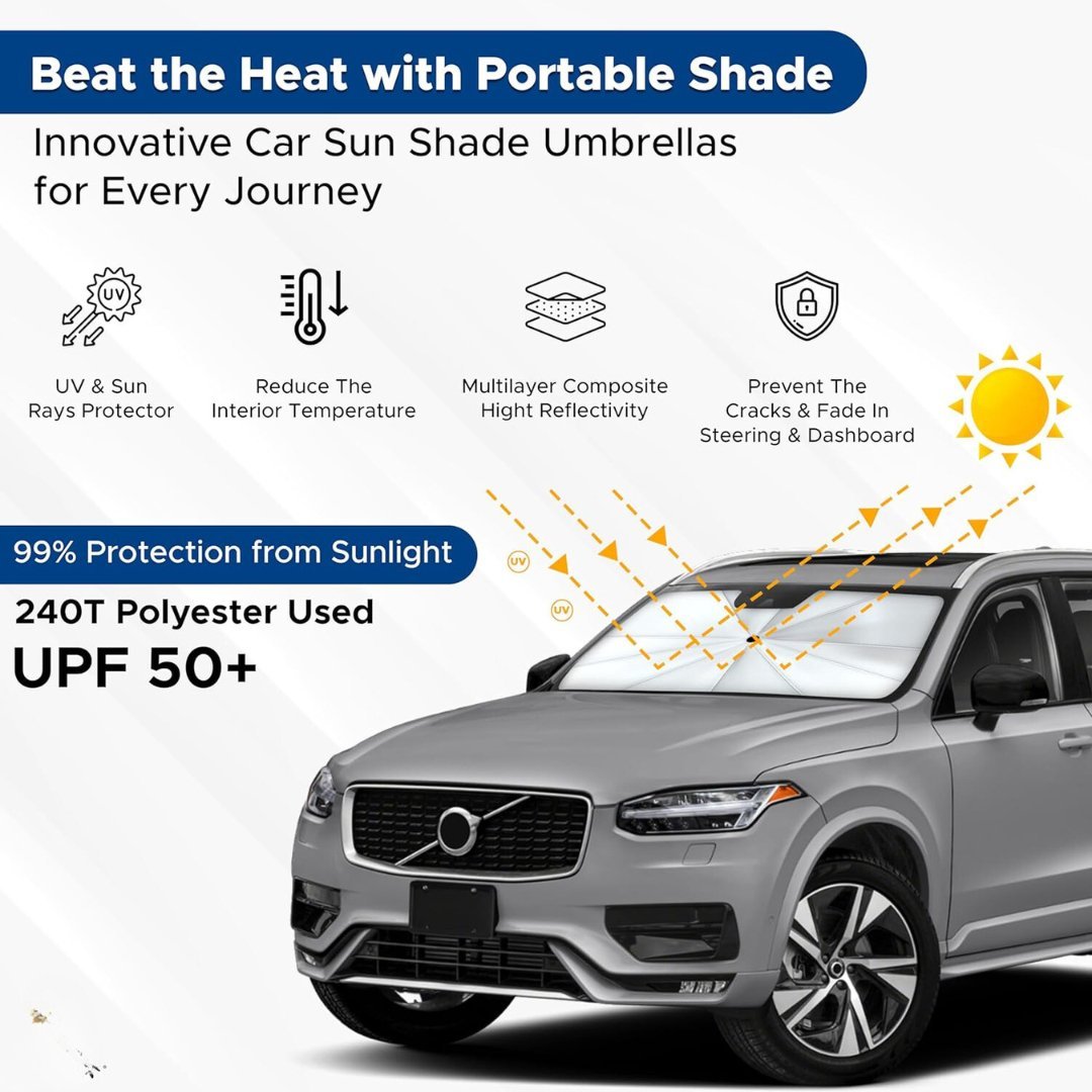 Foldable Windshield Sun Shade Car Umbrella - Bold Car