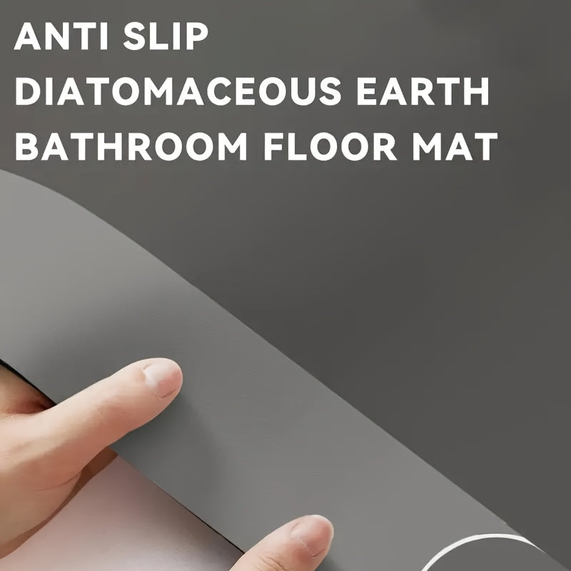 Large Super Absorbent Diatomite Bath Mat - Quick Dry, Non-slip And Water-absorbing Floor Mat, Soft And Comfortable Bathroom Mat, Suitable for Bathroom, Shower, Laundry Room, Bedroom, Living Room, Doorstep Mat, Kitchen Floor M