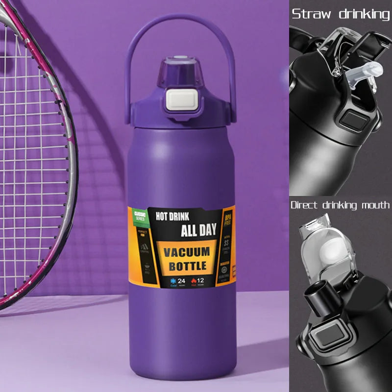 2.5L Stainless Steel Thermo Bottle – Large Capacity 84oz Vacuum Insulated Water Jug