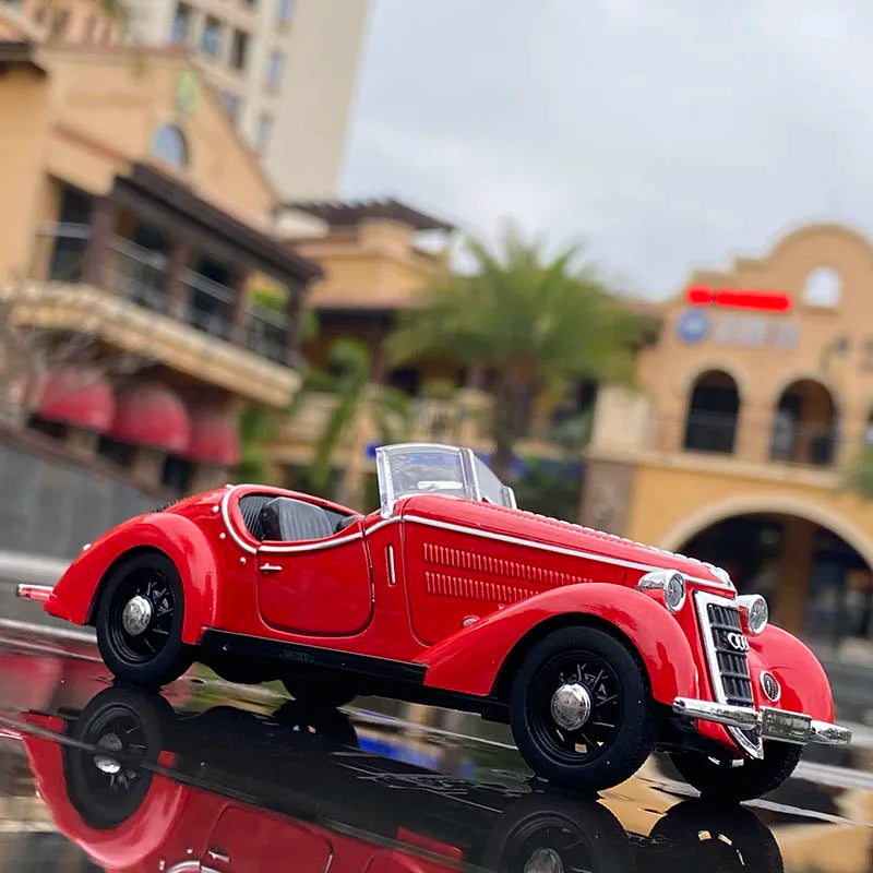 1:32 AUDI WANDERER W25K Classic Alloy Open Car Model Diecasts Metal Toy
