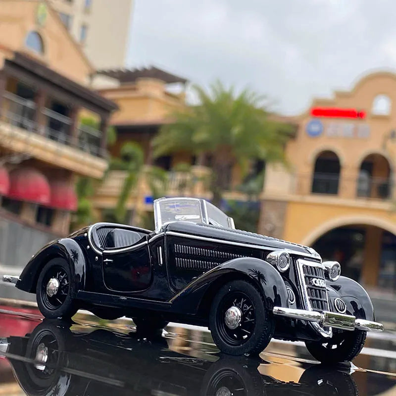1:32 AUDI WANDERER W25K Classic Alloy Open Car Model Diecasts Metal Toy