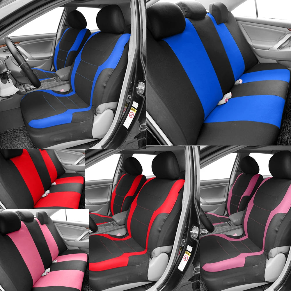 Universal Sporty Car Seat Covers – Polyester, All-Season Fit