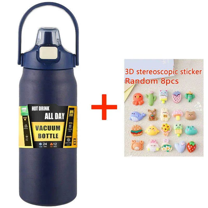 1.5L Stainless Steel Thermos Bottle – Large Capacity Vacuum Insulated Mug