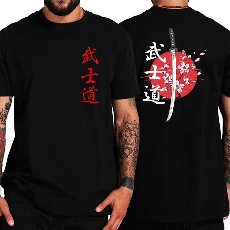 Soft Japan Samurai Spirit T Shirts for Men