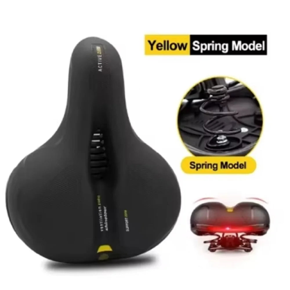 Hollow Breathable Bicycle Saddle – Shock-Absorbing Comfort Seat for MTB & Road Bikes