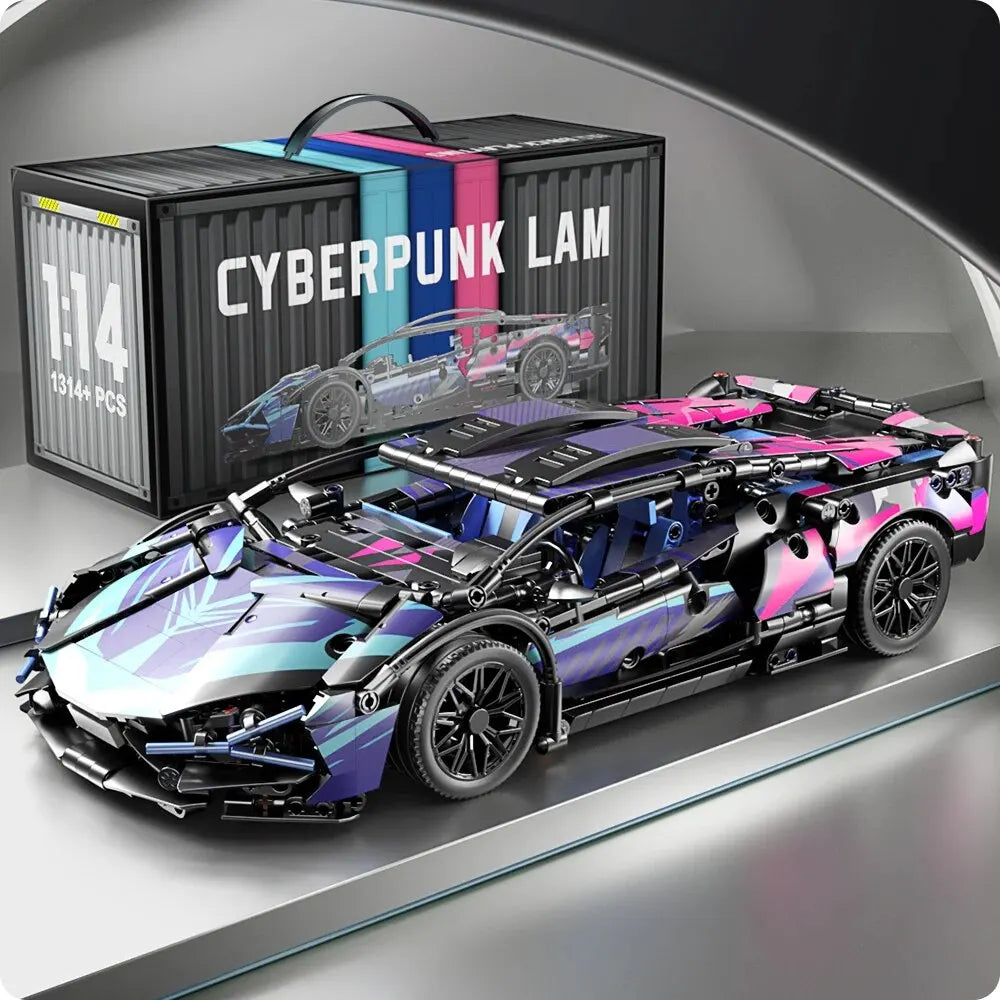 1280PCS Racing Supercar Model – Building Blocks Kit for Kids & Adults