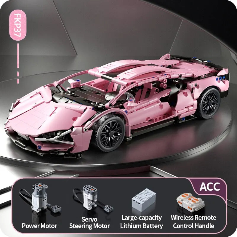 1280PCS Racing Supercar Model – Building Blocks Kit for Kids & Adults