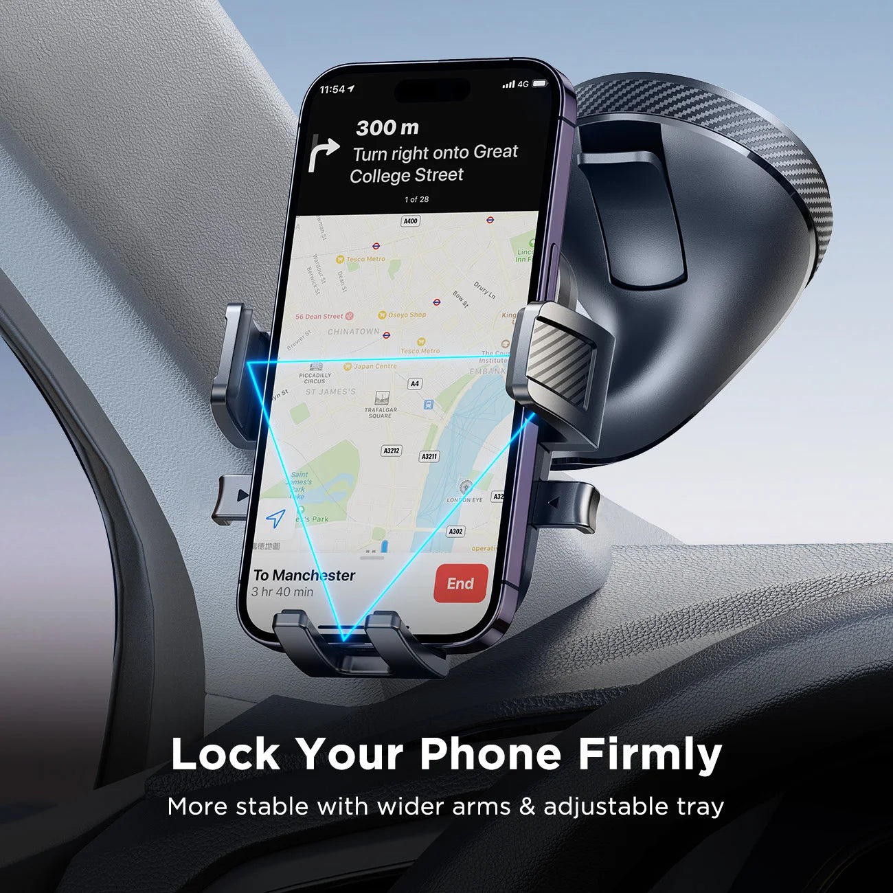 Joyroom Universal Car Phone Holder – Strong Suction & 360° Rotating Mount