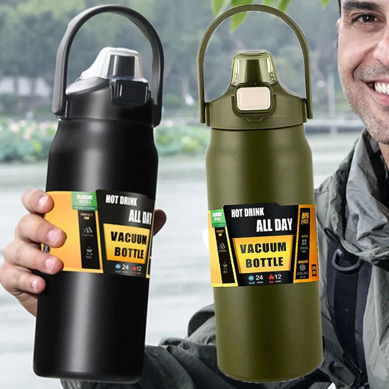 1.5L Stainless Steel Thermos Bottle – Large Capacity Vacuum Insulated Mug