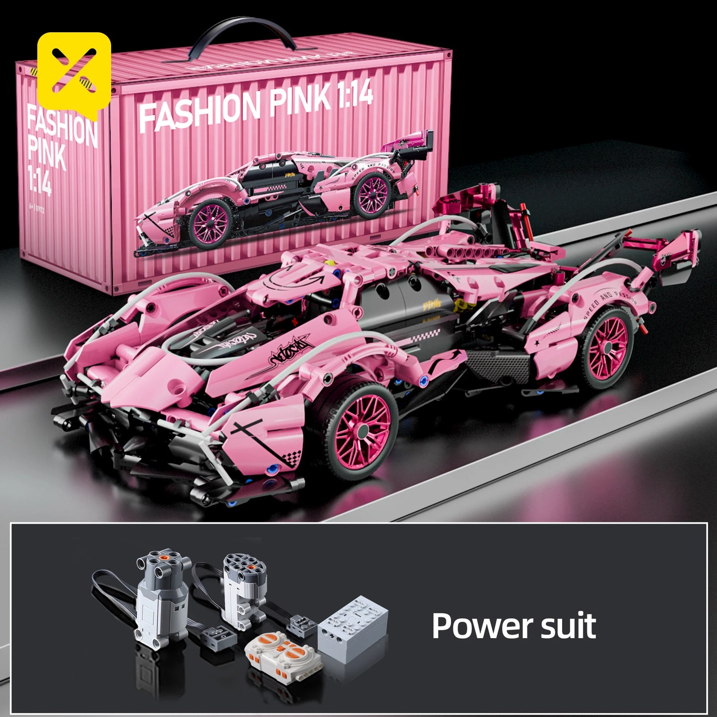 1280PCS Racing Supercar Model – Building Blocks Kit for Kids & Adults