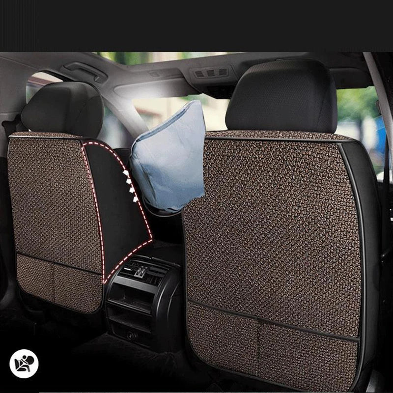 Universal Linen Car Seat Cover – Breathable & All-Season