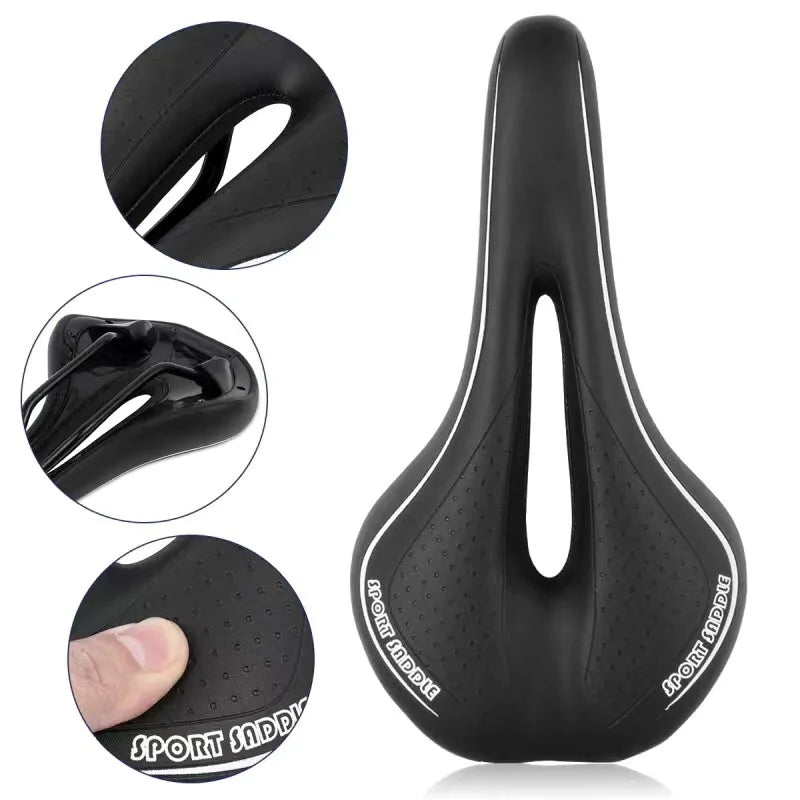 Soft Gel Bike Saddle – Shockproof, Comfortable Seat for Mountain & Road Bikes