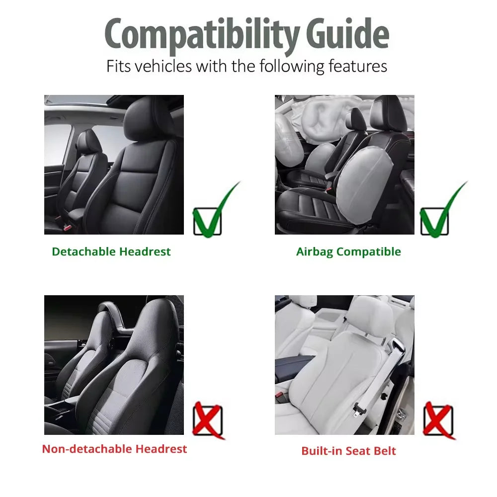 Fashionable Tire Track Car Seat Covers – Universal Fit