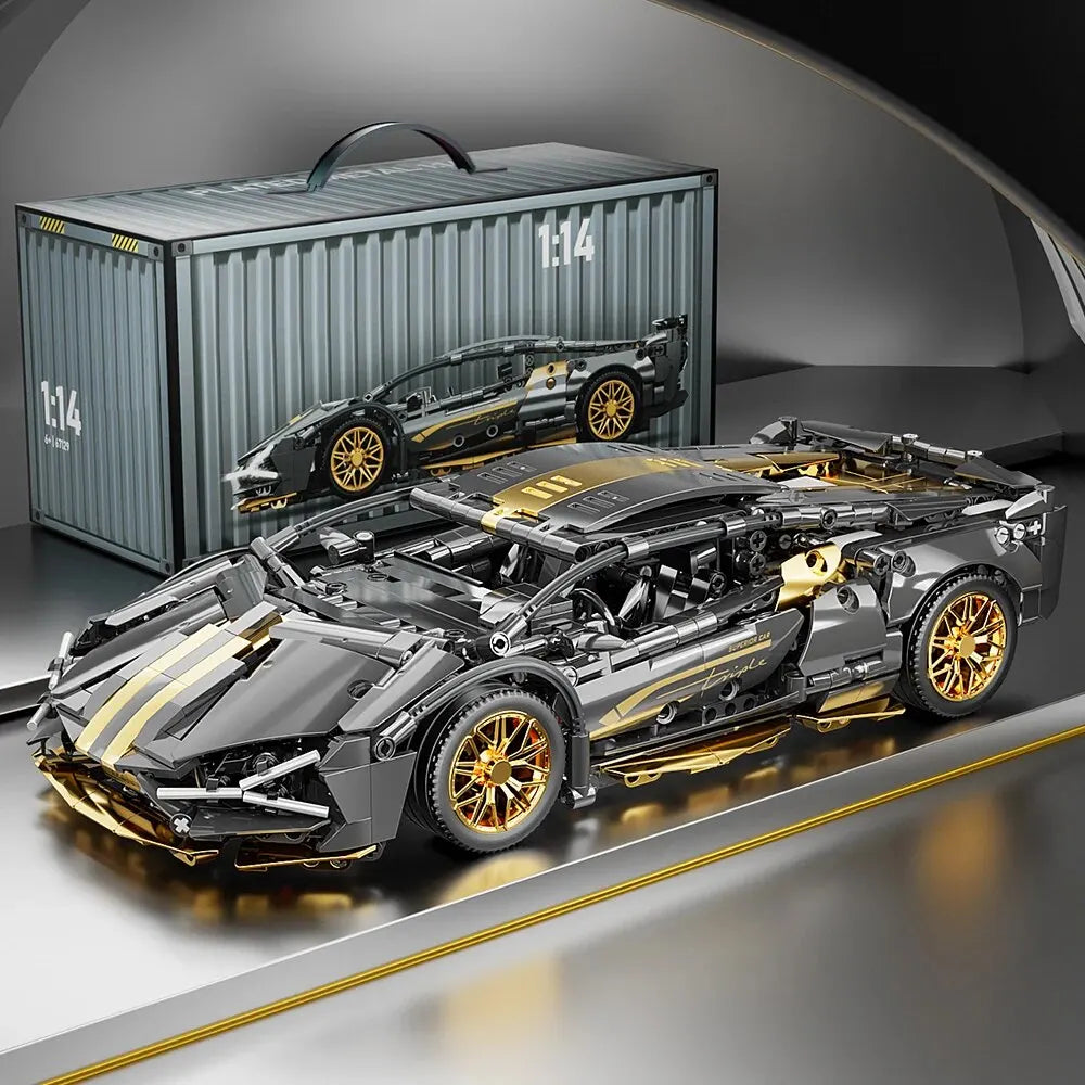 1280PCS Racing Supercar Model – Building Blocks Kit for Kids & Adults