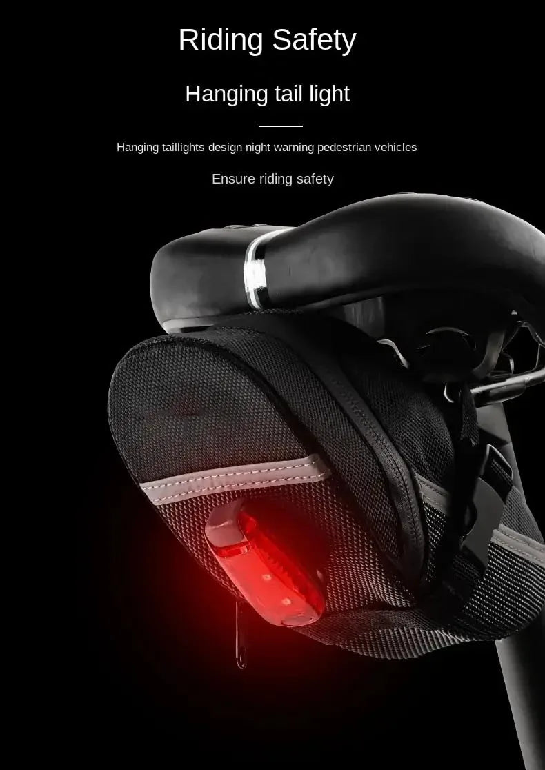 Bicycle Saddle Bag – Waterproof Tail Pouch for Bike Storage & Repair Tools