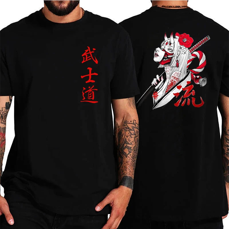 Soft Japan Samurai Spirit T Shirts for Men