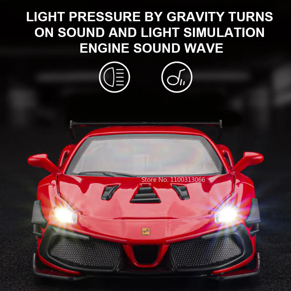 1:32 F488 Alloy Car Model Diecasts Metal Toys Children's Gift