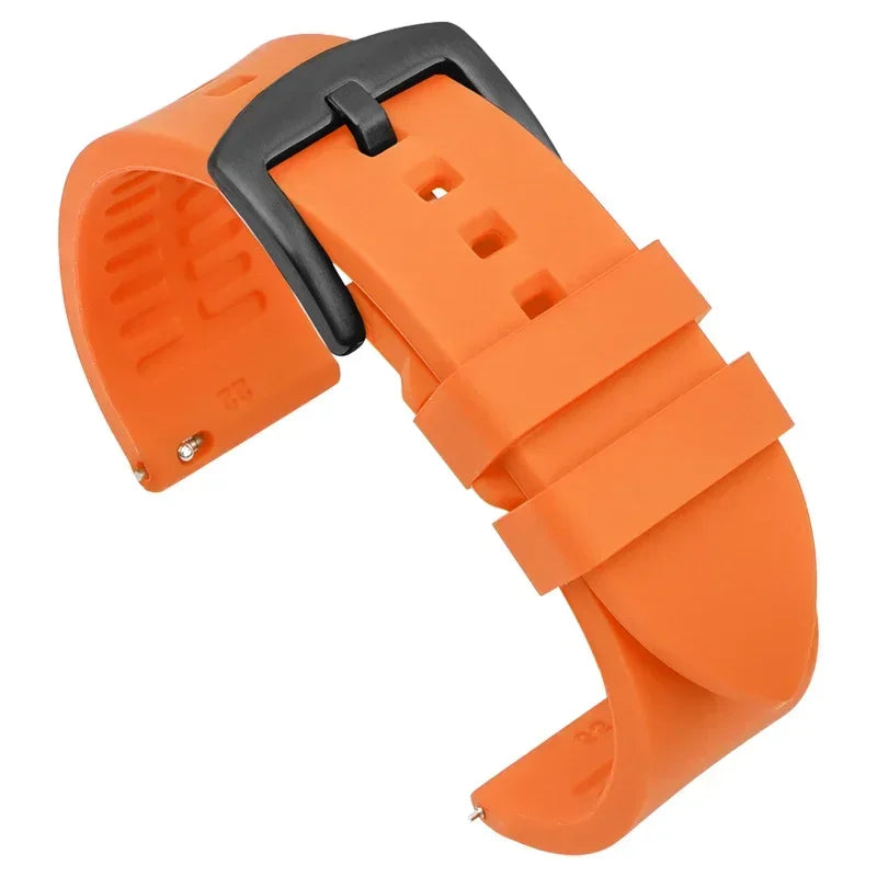 Silicone Watch Band 18mm 19mm 20mm 21mm 22mm 24mm Men's Sports Watrproof Strap for Rolex for Seiko Watch Replacement Watchband