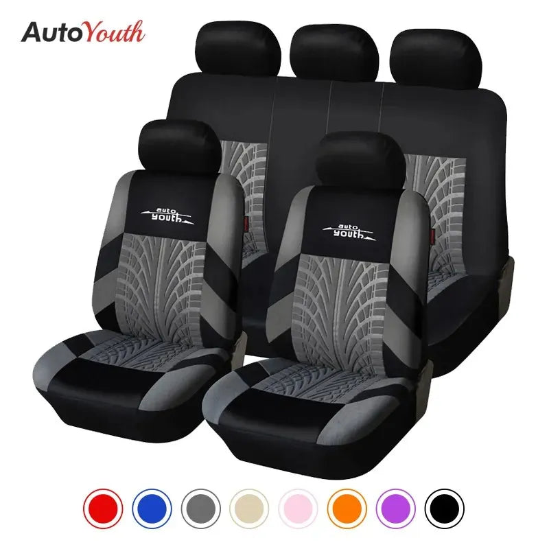 AUTOYOUTH Embroidered Car Seat Covers – Universal Fit