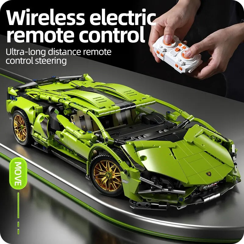 1280PCS Racing Supercar Model – Building Blocks Kit for Kids & Adults