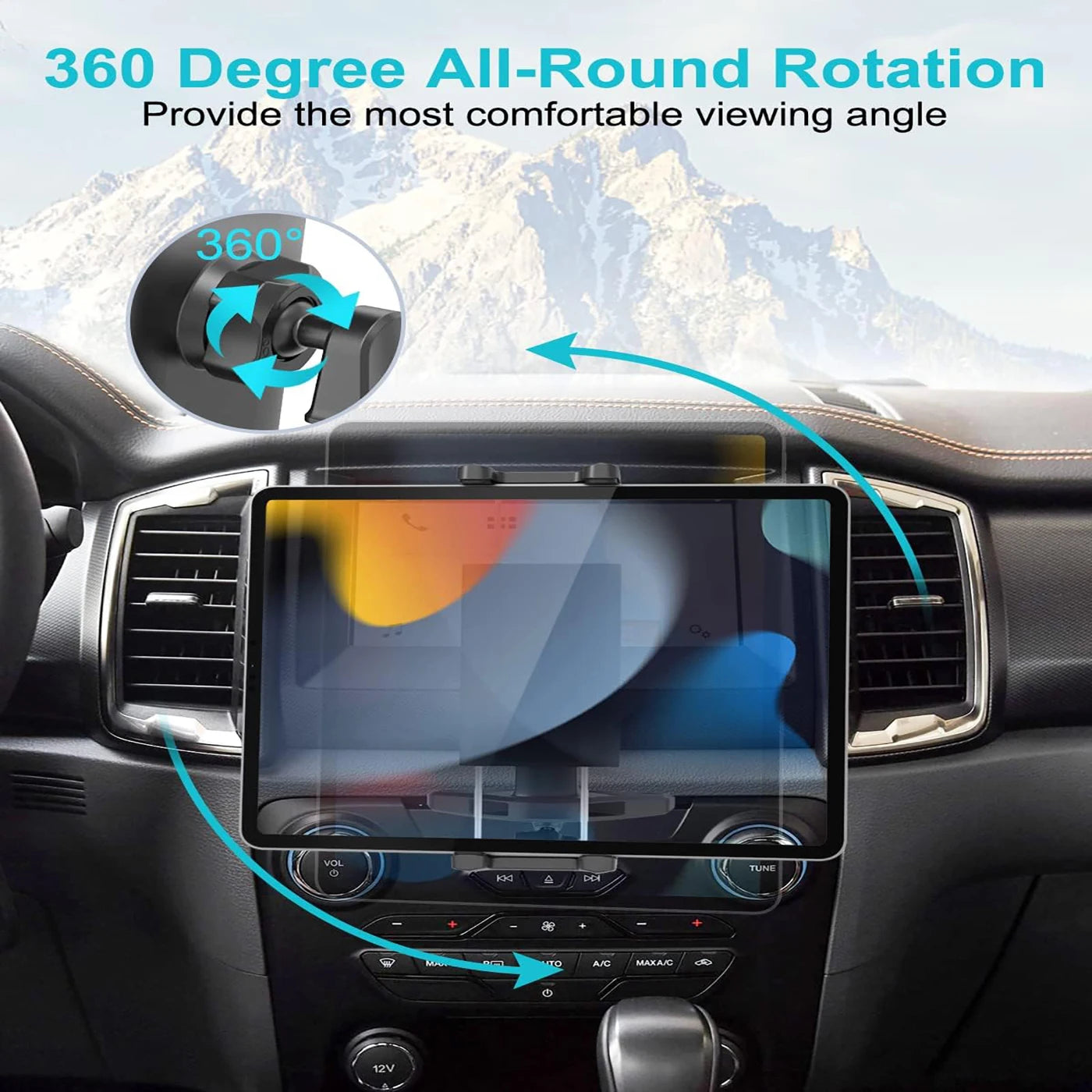 CD Slot Car Tablet & Phone Holder – Multi-Functional Snap-On Stand