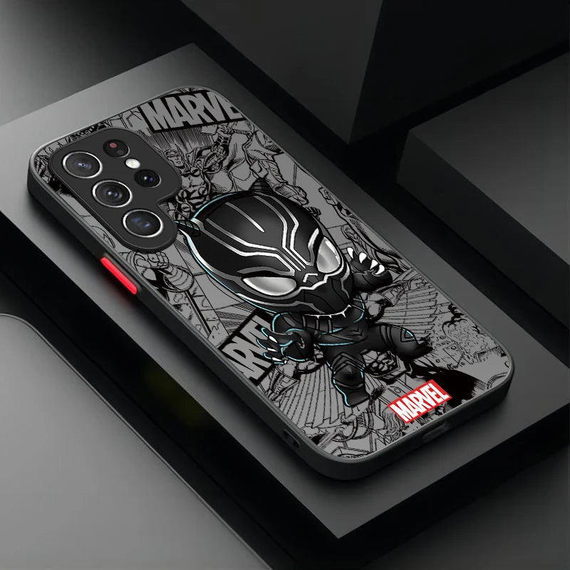 Anime Marvel Spider Man Case For Samsung Galaxy S24 S23 S22 Ultra S21 S20 FE S10 Plus A15 A25 A35 A55 5G Note 20 10 Soft Cover