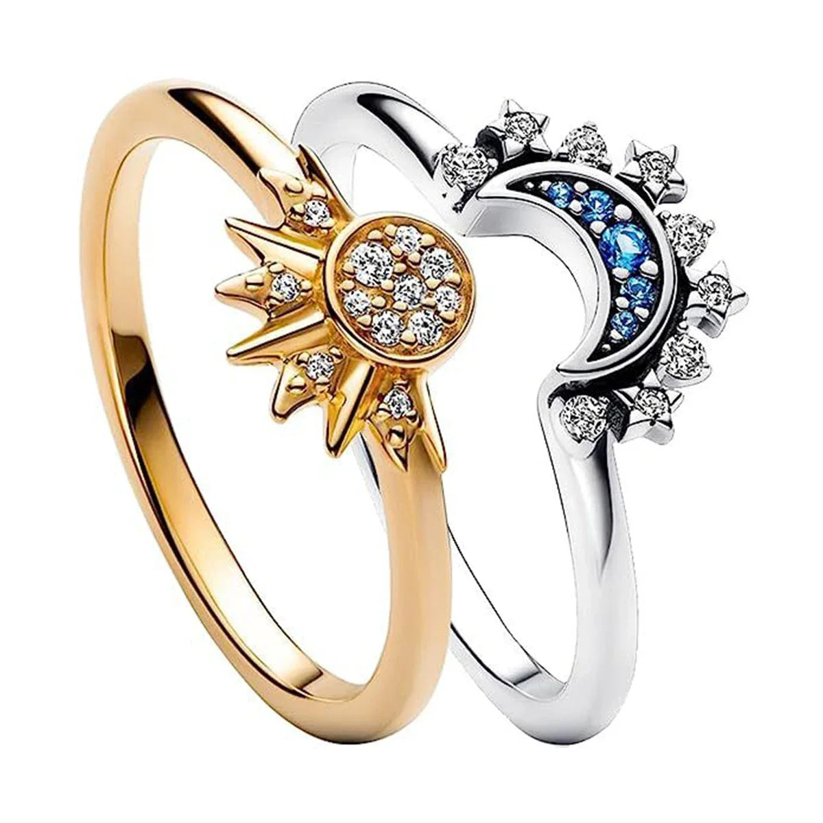 Fashion Sun Moon Star Ring