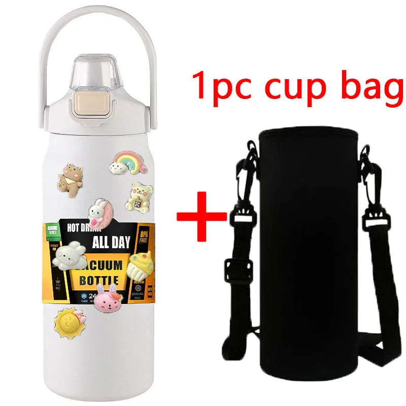 1.5L Stainless Steel Thermos Bottle – Large Capacity Vacuum Insulated Mug