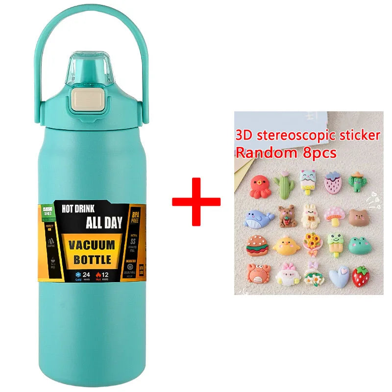 1.5L Stainless Steel Thermos Bottle – Large Capacity Vacuum Insulated Mug