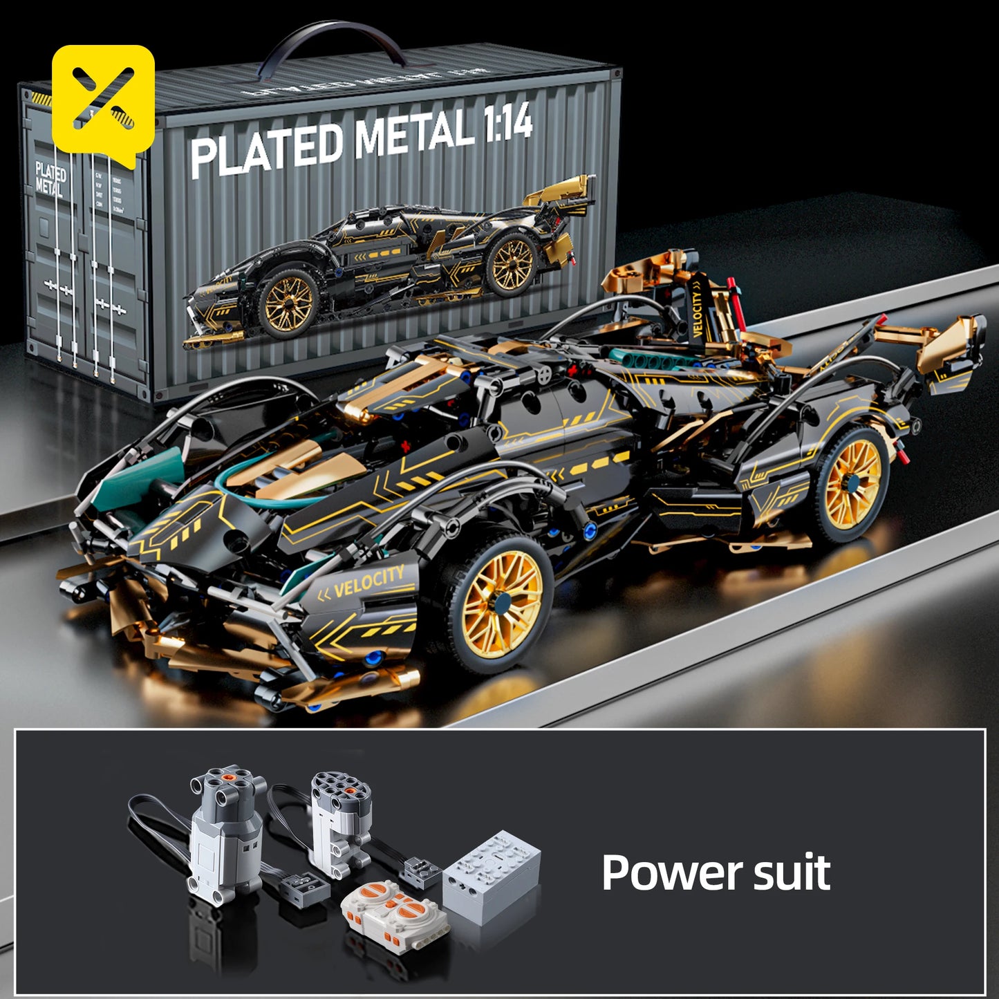 1280PCS Racing Supercar Model – Building Blocks Kit for Kids & Adults