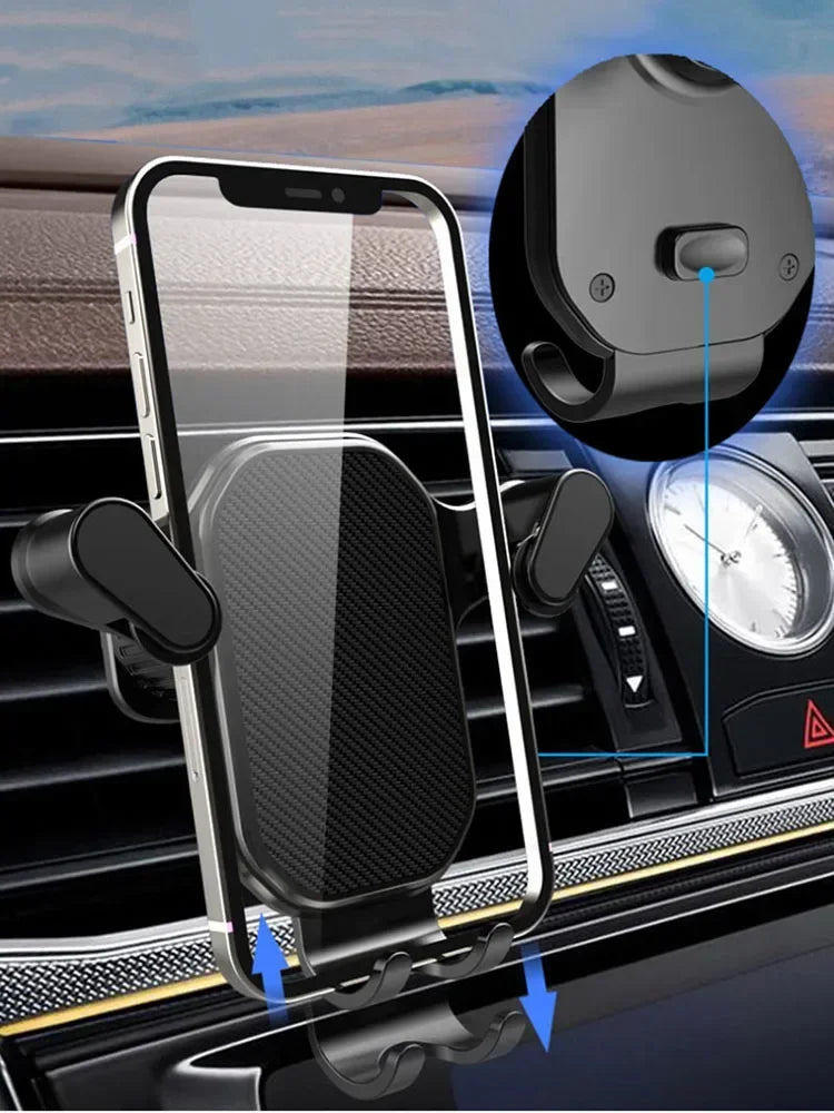 Gravity Car Phone Holder – Air Vent Hook Mount for iPhone & Android