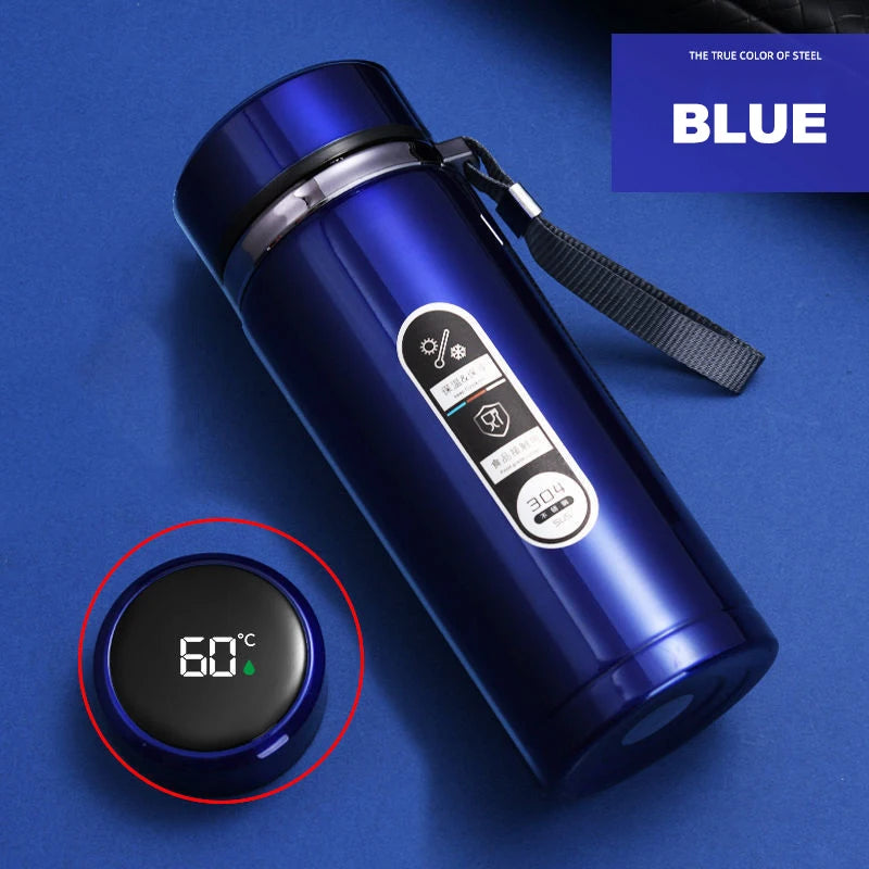 500ml–1L Stainless Steel Thermos Bottle – LED Temperature Display Vacuum Flask