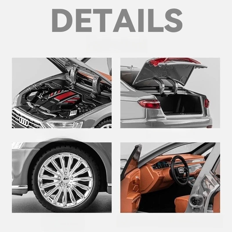1/24 Audi A8 Diecast Alloy Metal Toy Car