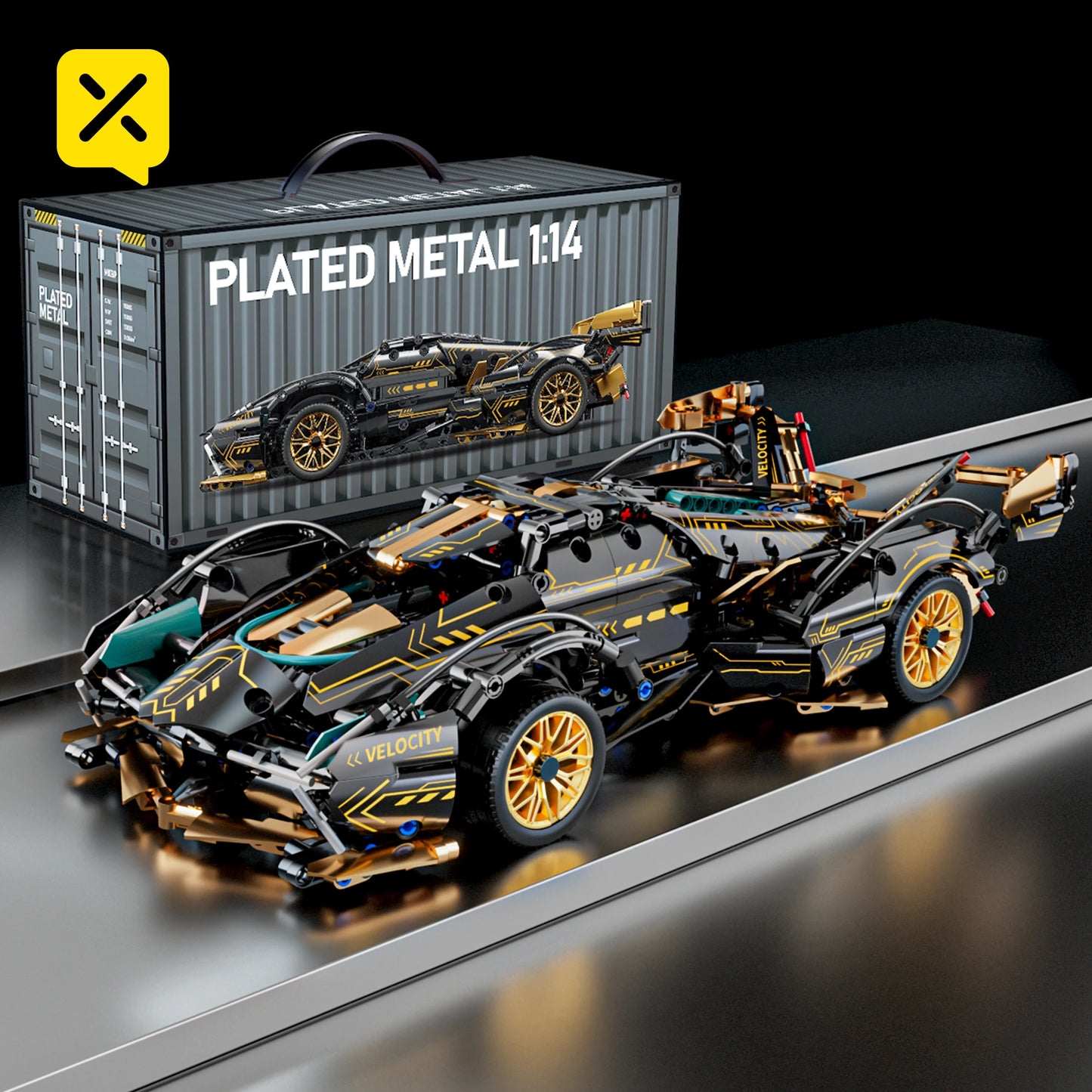 1280PCS Racing Supercar Model – Building Blocks Kit for Kids & Adults