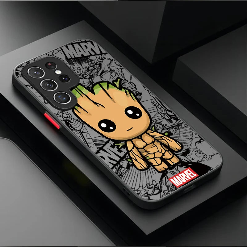 Anime Marvel Spider Man Case For Samsung Galaxy S24 S23 S22 Ultra S21 S20 FE S10 Plus A15 A25 A35 A55 5G Note 20 10 Soft Cover
