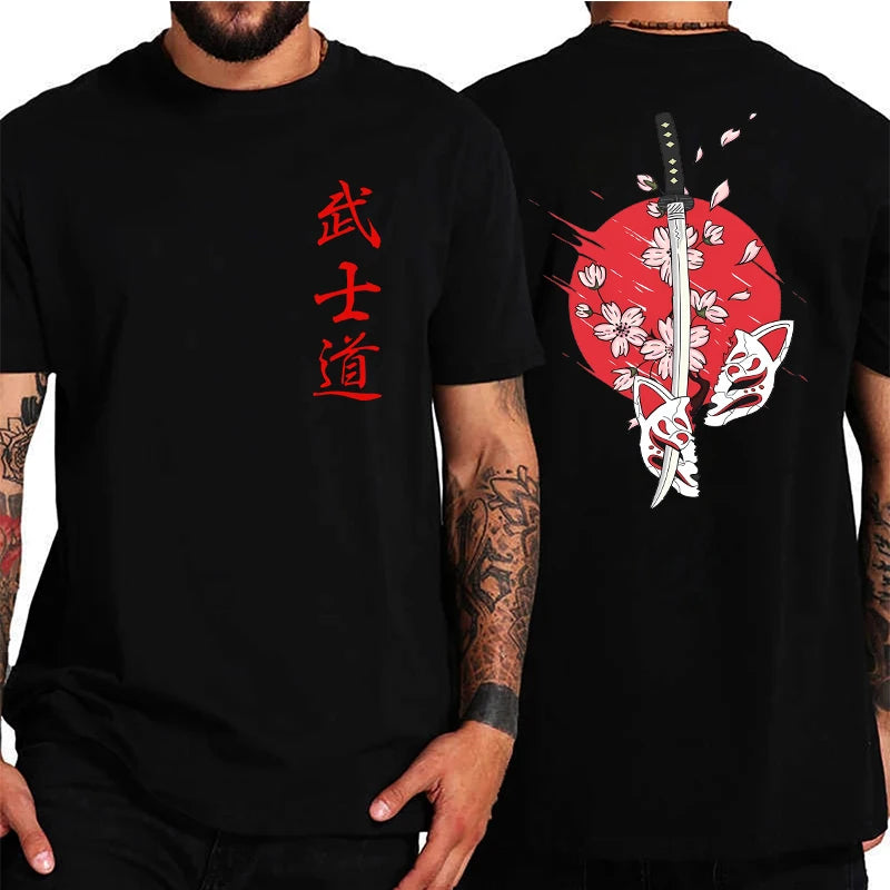 Soft Japan Samurai Spirit T Shirts for Men