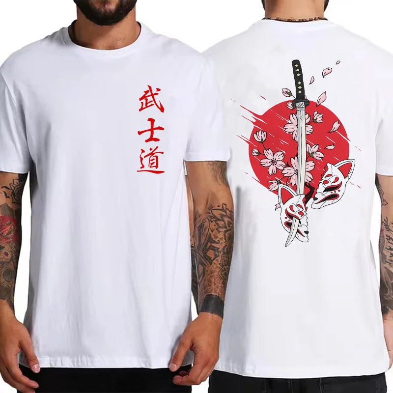 Soft Japan Samurai Spirit T Shirts for Men