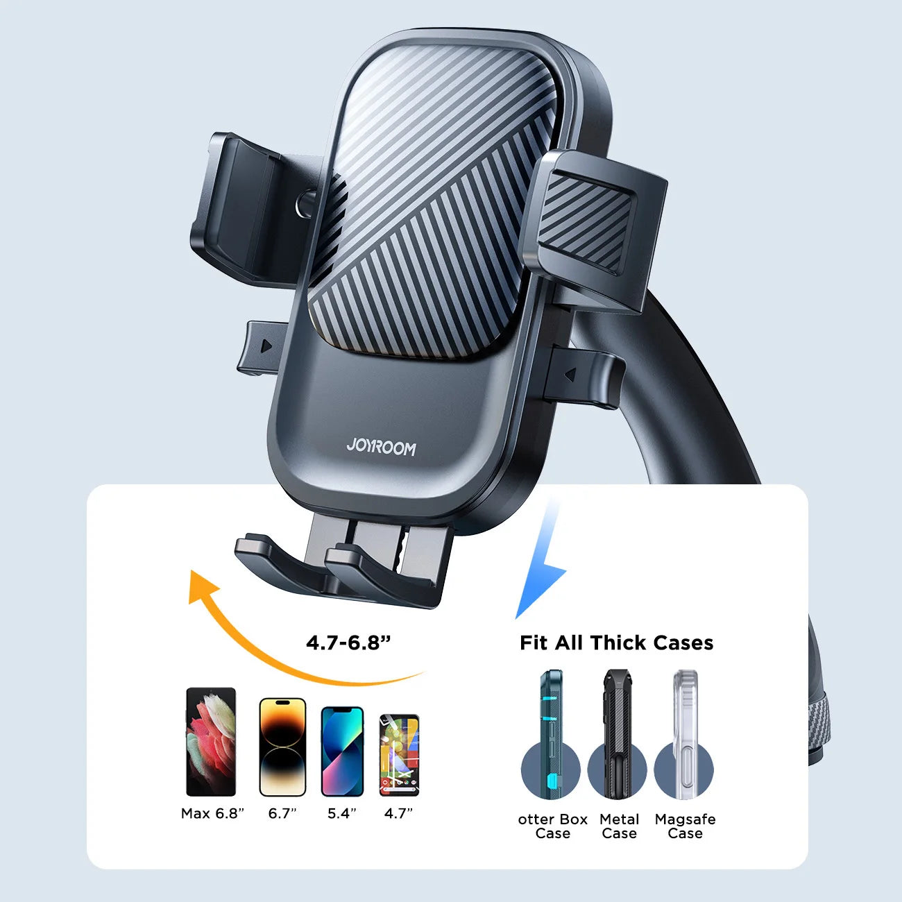 Joyroom Universal Car Phone Holder – Strong Suction & 360° Rotating Mount