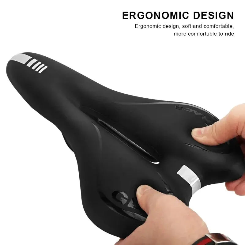Gel Bike Saddle – Soft, Shockproof & Comfortable Seat for MTB & Road Bikes