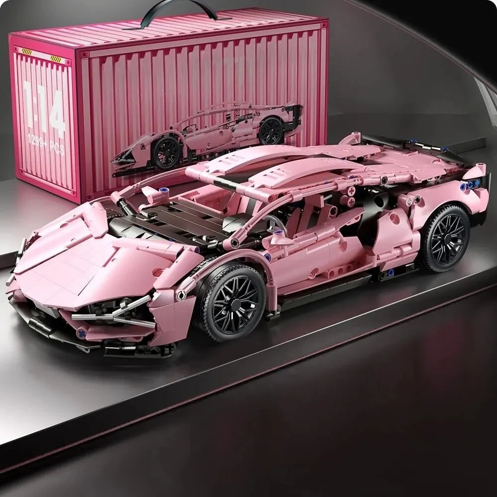1280PCS Racing Supercar Model – Building Blocks Kit for Kids & Adults