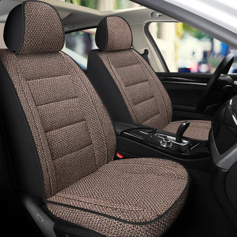 Universal Linen Car Seat Cover – Breathable & All-Season