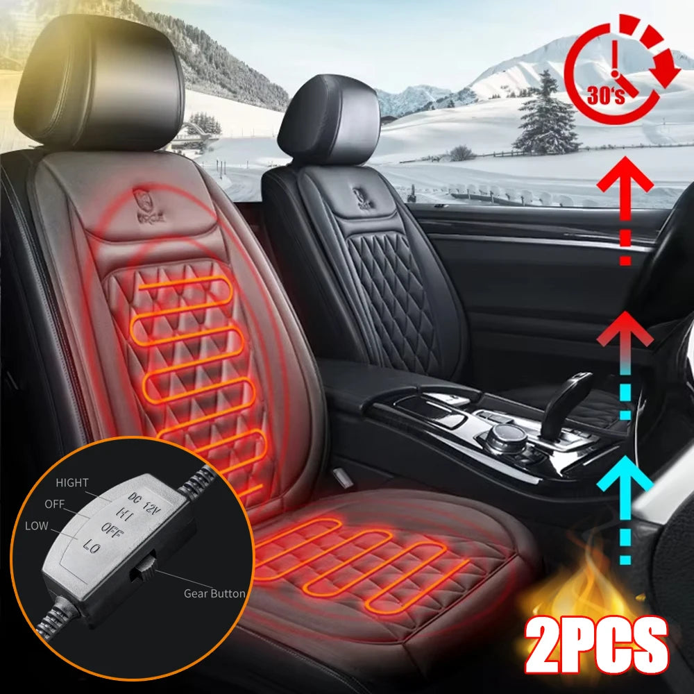 Winter Heated Car Seat Cover – 12V Warmer Cushion