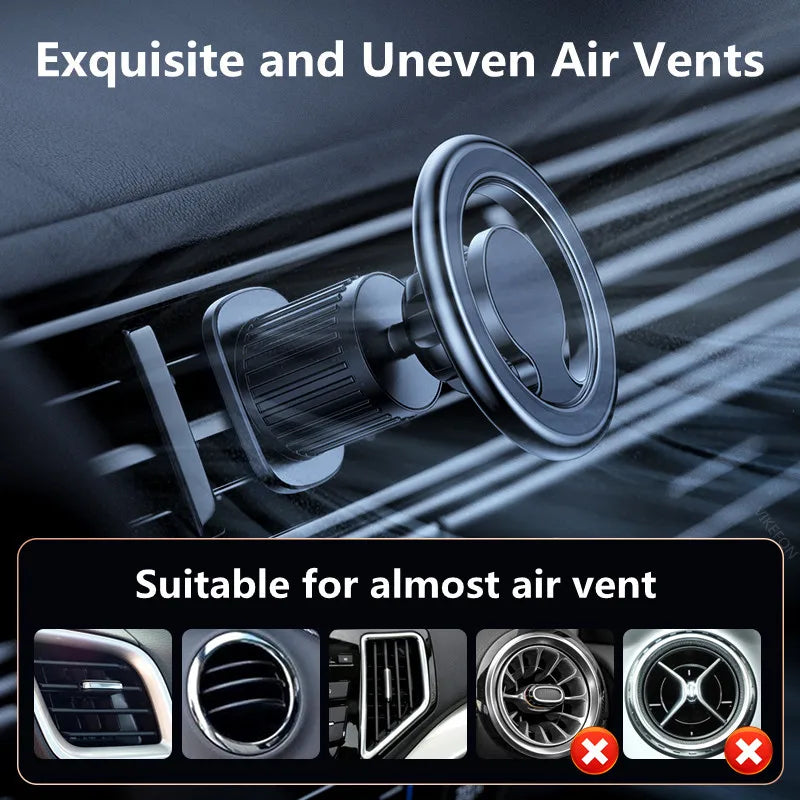 Magnetic Car Phone Holder – MagSafe Air Vent Mount for iPhone 12-15 Pro Max