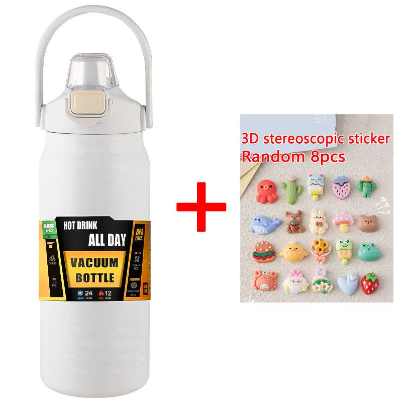 1.5L Stainless Steel Thermos Bottle – Large Capacity Vacuum Insulated Mug