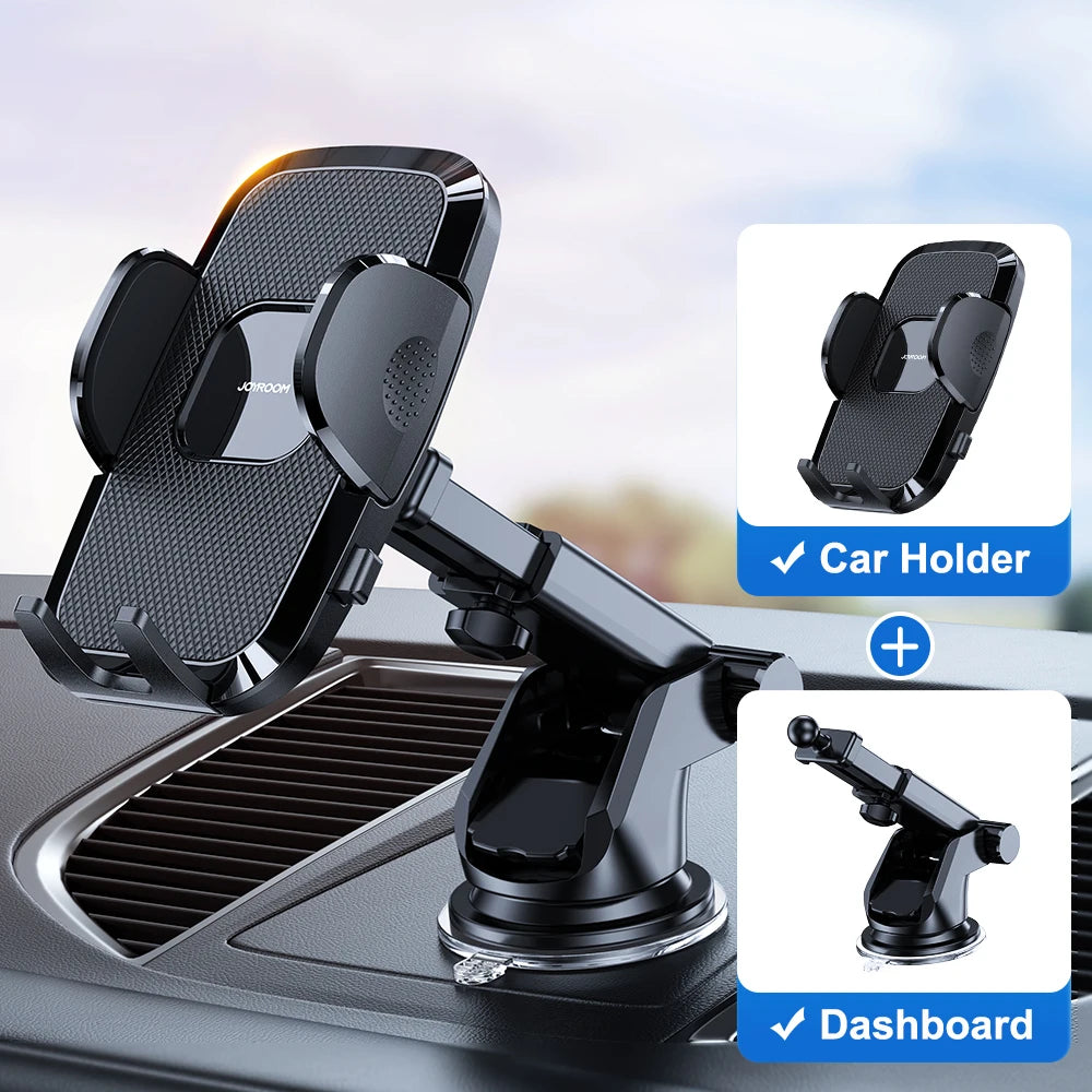 360° Dashboard Phone Holder – 9in Flexible Arm for Car, Windshield & Vent