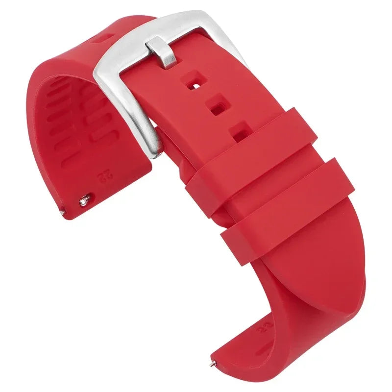 Silicone Watch Band 18mm 19mm 20mm 21mm 22mm 24mm Men's Sports Watrproof Strap for Rolex for Seiko Watch Replacement Watchband
