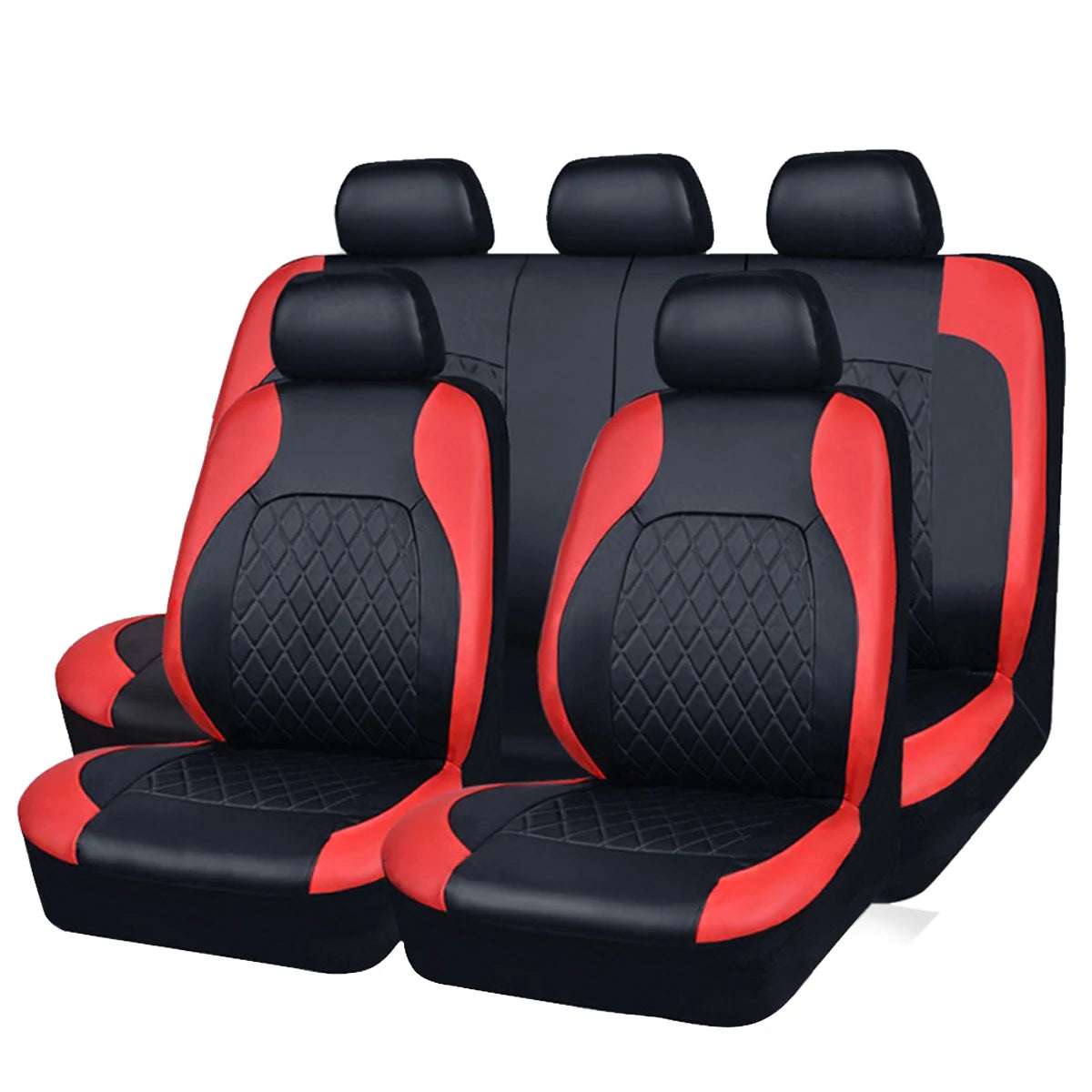 All-Season Quilted PU Leather Car Seat Cover – Full Protection