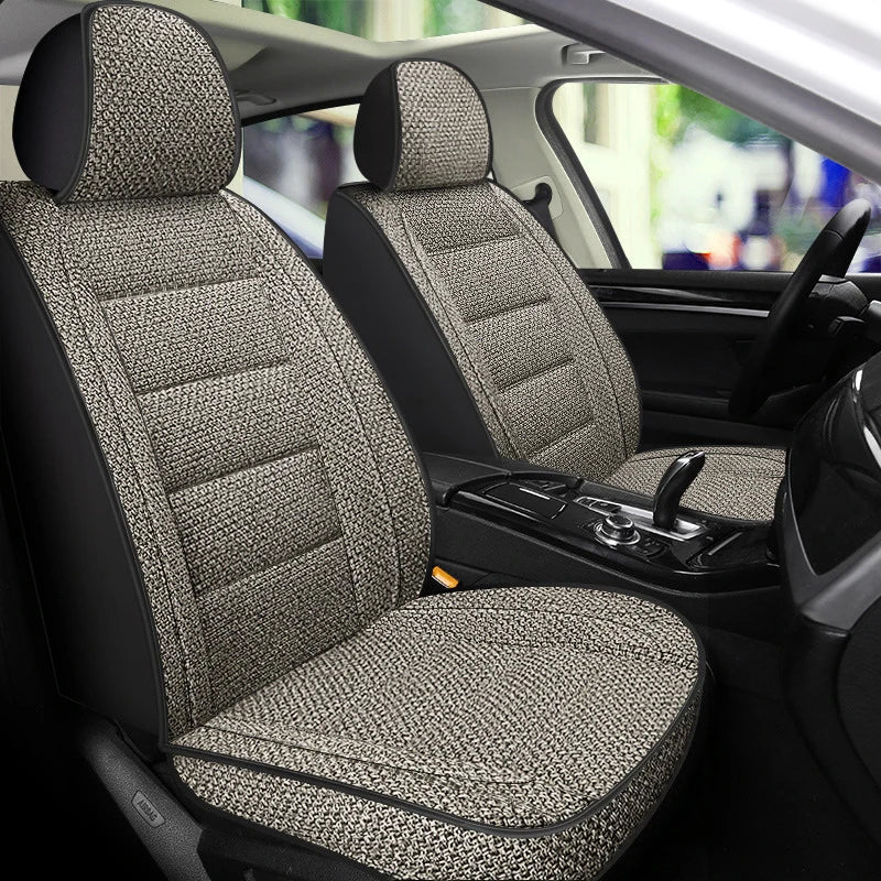 Universal Linen Car Seat Cover – Breathable & All-Season