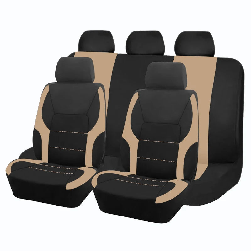 Universal Sporty Car Seat Covers – Polyester, All-Season Fit