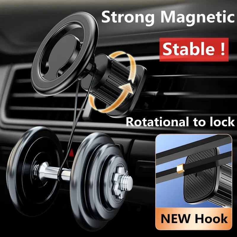 Magnetic Car Phone Holder – MagSafe Air Vent Mount for iPhone 12-15 Pro Max